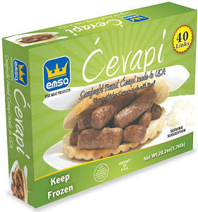 Minced Meat Sticks - Sarajevski Cevapi, 1.76 lb Box - Parthenon Foods