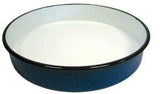 Round Enamel Pan (40 cm), approx. 2 in. deep - Parthenon Foods