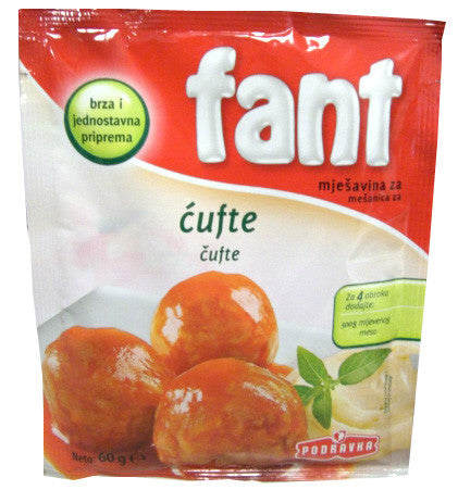 Fant Seasoning Mix for Meat Balls, Cufte, 60g - Parthenon Foods