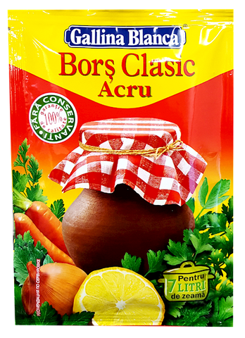 Bors Clasic Acru, Vegetable Mix for Borsch (Gallina Blanca) 20g - Parthenon Foods