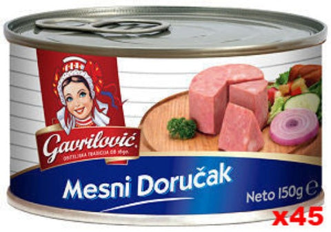 Pork Luncheon Loaf (gavrilovic) CASE (45x5.3oz(150g)) - Parthenon Foods