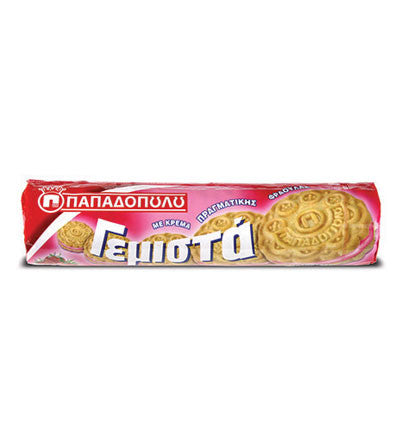 Biscuits Filled with Strawberry Flavor 200g - Parthenon Foods