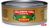 Genova Tuna in Olive Oil, CASE, 24x142g (5oz) - Parthenon Foods
