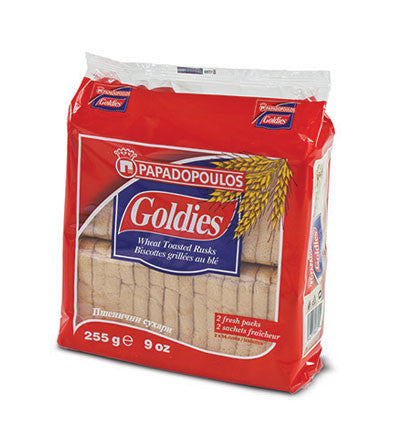 Goldies Toast Rusks - Wheat, 255g-Red Bag - Parthenon Foods