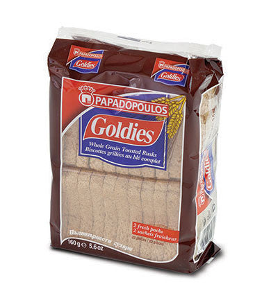 Goldies Toast Rusks, RYE, 160g - Parthenon Foods