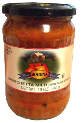 Bruschetta Mild (Gradina) 19 oz (540g) - Parthenon Foods