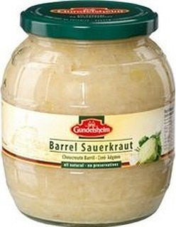 Kuhne or Gundelsheim Barrel Sauerkraut, 28.5oz (810g) - Parthenon Foods