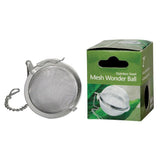 Stainless Steel Mesh Wonder Ball Tea Infuser (HIC) 2 inch diam. - Parthenon Foods