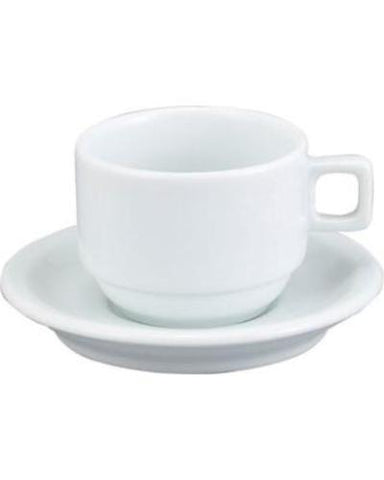 HIC Demi Cup and Saucer, White, Set of 6 – Parthenon Foods