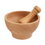 Wooden Mortar and Pestle, 4 x 2.5 in. - Parthenon Foods