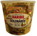 Haribo Mini Goldbaren, 100x minibeutel, 980g Tub - Parthenon Foods