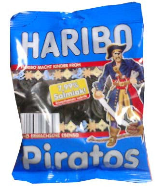Haribo Piratos, Salmiak, 200g - Parthenon Foods