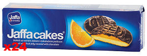 Jaffa Cakes Biscuits, Orange, CASE, 24x150g - Parthenon Foods