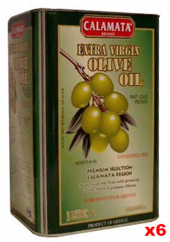 Extra Virgin Olive Oil - First Cold Pressed, Green Can, CASE (6 x 3L) - Parthenon Foods