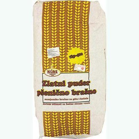 Flour for Fillo Dough(Pita) and Cookies, Zlatni Puder, 10 kg -Type 400 - Parthenon Foods