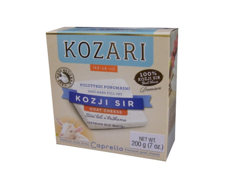 Kozari Caprella Semi-Hard Goat Cheese, 200g (7 oz) - Parthenon Foods