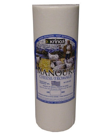 Manouri Cheese - Mild Sheep Cheese (Krinos), approx. 5 lbs - Parthenon Foods