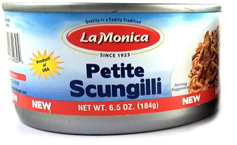 Petite Scungilli, Sliced Small Conch (LaMonica) 184 g (6.5 oz) - Parthenon Foods