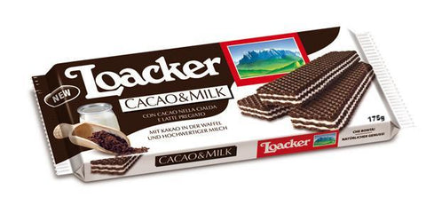 Loacker Cocoa & Milk Wafers, 6.17 oz (175 g) - Parthenon Foods