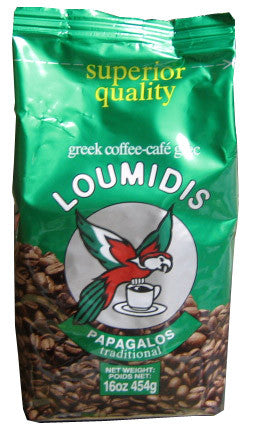 Greek Ground Coffee (Loumidis) 16oz (454g) - Parthenon Foods