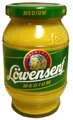Lowensenf MEDIUM Mustard, 250ml Jar - Parthenon Foods