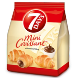 Croissants Mini with Cocoa Filling, 7 Days, 185g (6.53 oz) - Parthenon Foods