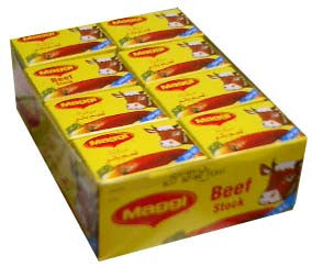 Maggi Beef Stock, HALAL, CASE 20g(2 cubes)x24pk - Parthenon Foods