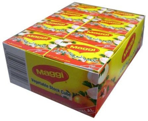 Maggi Vegetable Stock Cubes, HALAL, CASE (24x22g) - Parthenon Foods