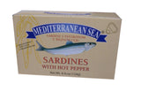 Sardines with Hot Pepper (Mediterranean Sea) 124g - Parthenon Foods