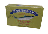 Sardines in Olive Oil (Mediterranean Sea) 124g - Parthenon Foods