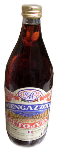Red Wine Vinegar (Mengazzoli, GM) 1000 ml (34 oz) - Parthenon Foods