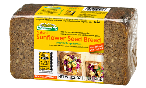 Sunflower Seed Bread (Mestemacher) 17.6 oz (500g) - Parthenon Foods