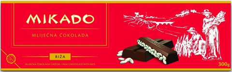Milk Chocolate with Rice (Mikado) 300g - Parthenon Foods