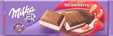 Milka Milk Chocolate Filled with Strawberry and Yogurt, 250g - Parthenon Foods