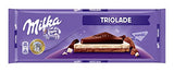 Milka Milk-White-Bitter Chocolate, Triolade, 280g - Parthenon Foods