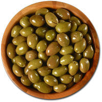 Deli Fresh Nafplion Green Olives, 8oz Dr.Wt. - Parthenon Foods
