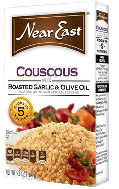 Couscous Mix, Roasted Garlic and Olive Oil (NearEast) 5.8oz (164g) - Parthenon Foods
