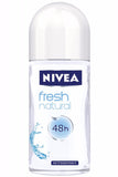 Nivea FRESH Natural for Women Roll-On Deodorant, 50ml - Parthenon Foods