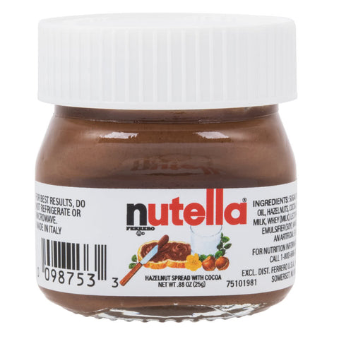 Nutella Hazelnut Spread .88 oz Mini Glass Jar - Parthenon Foods