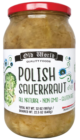 Polish Sauerkraut (Old World) 32 oz - Parthenon Foods