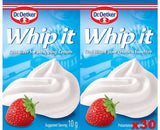 Whip It Stabilizer for Whipping Cream, CASE, 30x(2x10g) - Parthenon Foods