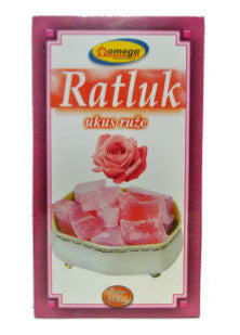 Ratluk Turkish Delight Rose (Omega) 500g - Parthenon Foods