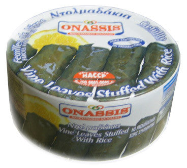 Vine Leaves Stuffed with Rice, Dolma (Onassis) 280g - Parthenon Foods