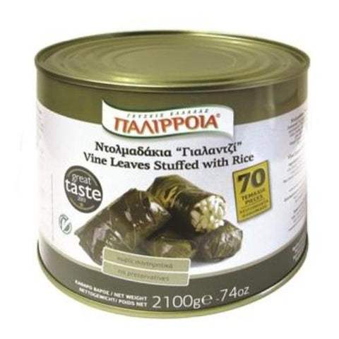 Stuffed Vine Leaves (Palirria) 74 oz (2100g) - Parthenon Foods