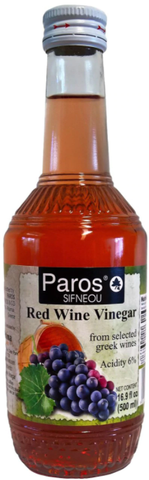 Red Wine Vinegar (Paros) 500 ml glass - Parthenon Foods