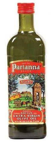 Partanna Extra Virgin Olive Oil, 1 L Glass - Parthenon Foods