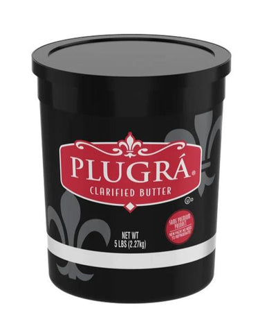 Plugra Clarified Unsalted Butter, 5 lb Plastic TUB - Parthenon Foods