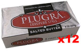 Plugra European Style SALTED Butter, CASE (12x8 oz) - Parthenon Foods