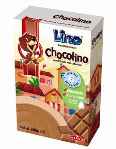 Cereal Flakes with Chocolate- Cokolino, CASE, 14x7oz - Parthenon Foods