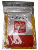 Polish Flag with String and Suction Cup, 4x6 in. - Parthenon Foods